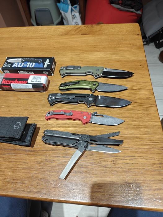 Kershaw Link ,Cold steel Ad10,Ad-15lite,Demko Ad20,5,leatherman weve+