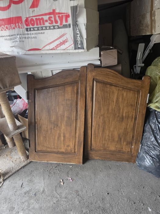 Drzwi salon wahadlowe dębowe