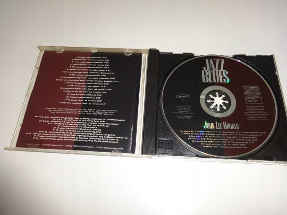 John Lee Hooker Jazz & Blues CD *