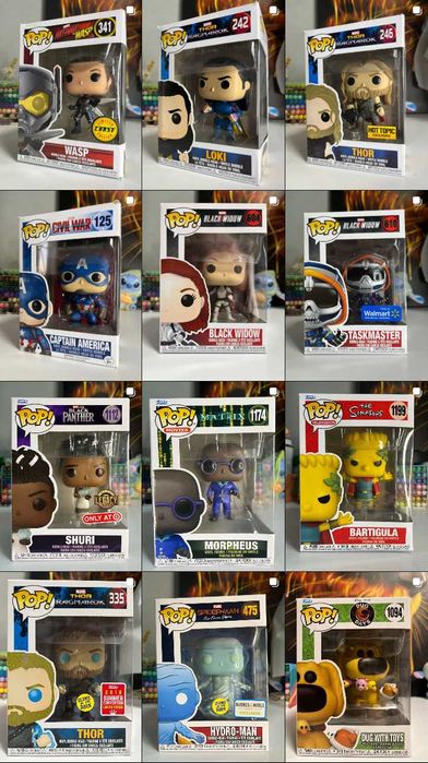 Funko Pop фігурки Marvel, Star Wars, Disney, DC