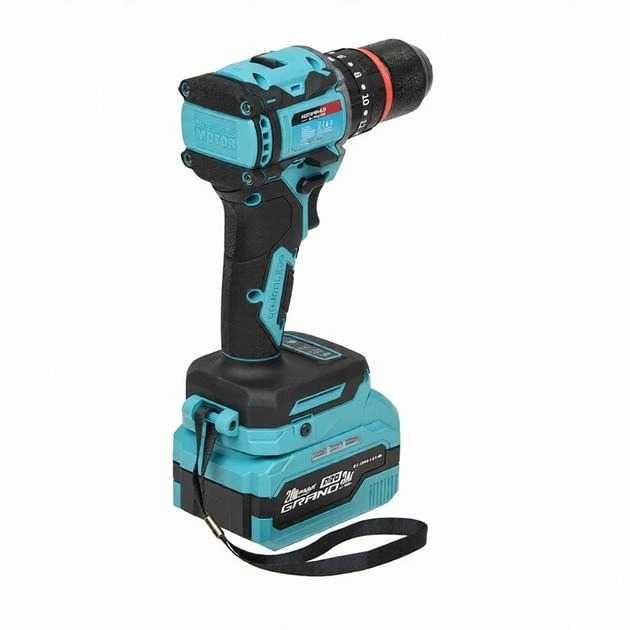 Акумуляторний дриль шуруповерт GRAND 20V 50Н ударний метал патрон 13мм