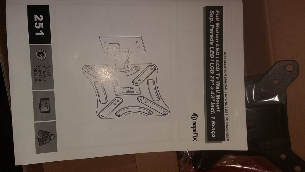 Suporte de parede com braço rotativo para TV - NOVO