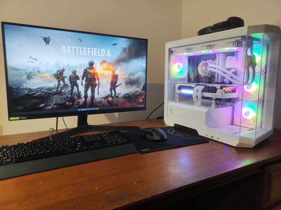 PC Gaming Ryzen 9600X • RX 9070 XT • 32GB 6000MHz • 1TB NVMe • ARGB Branco