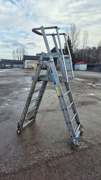Aluminiowa platforma robocza drabina platformowa ZARGES 41327 (1,31-2,35m)