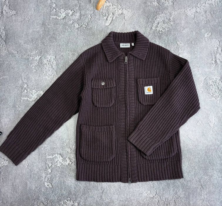 Светр Carhartt WIP кардиган кофта на блискавці з кишенями
