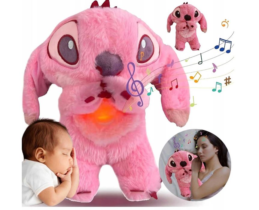 Nowy Stich Stitch Sticz oddychający miś maskotka uspokajający pluszak