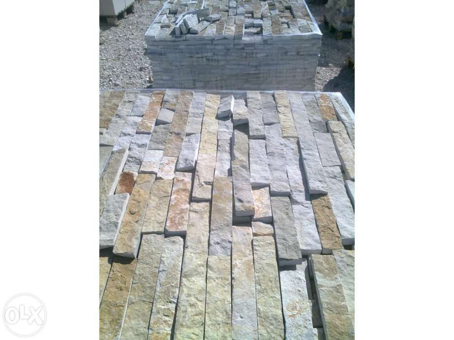 Tiras pedra rustica grossas ao m2
