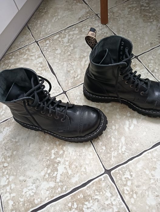 Glany czarne steel na 8 dziur