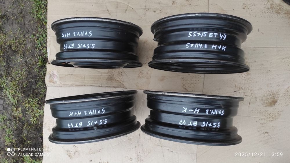 Диски 5/114.3/15 Kia ,Hundai.