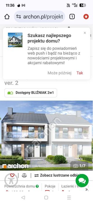 Działka z fundamentami i mediami LIBERTÓW