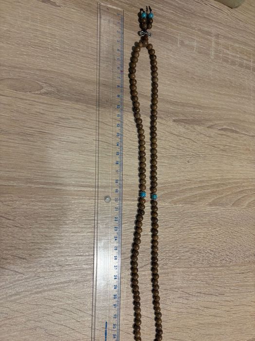 Mala brązowa różaniec buddyjski sznur modlitewny 108 mała