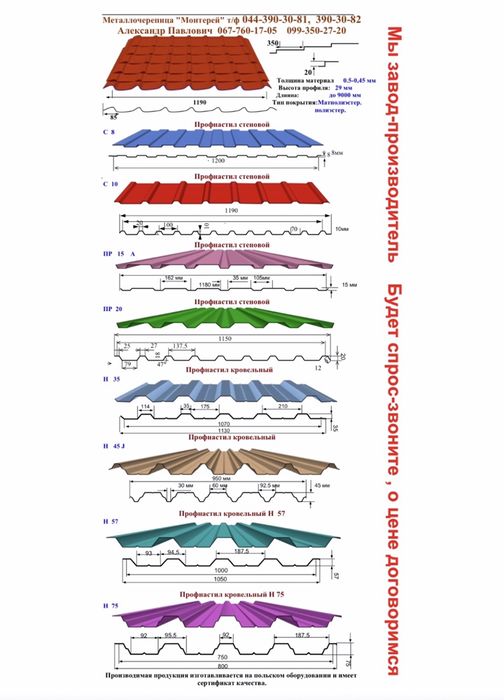 Профнастил-завод,забор и кровля,сделаем лучшую цену