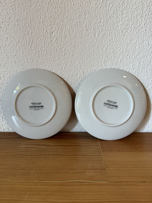 Dois pratos Saturno Coupe Costa Verde 16cm diametro