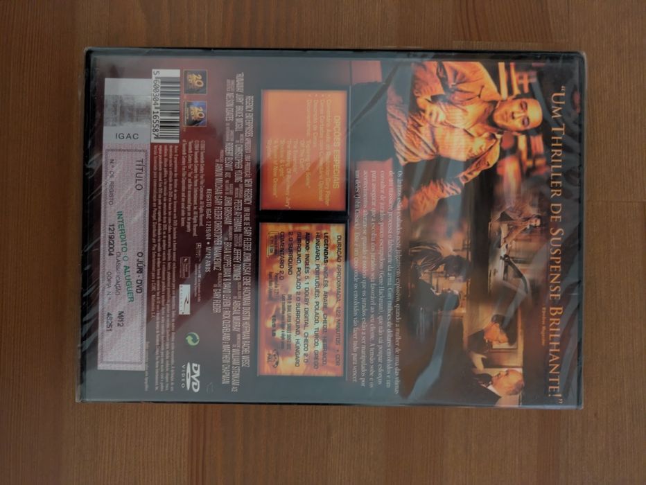 DVD NOVO e SELADO - " O Juri " 2002