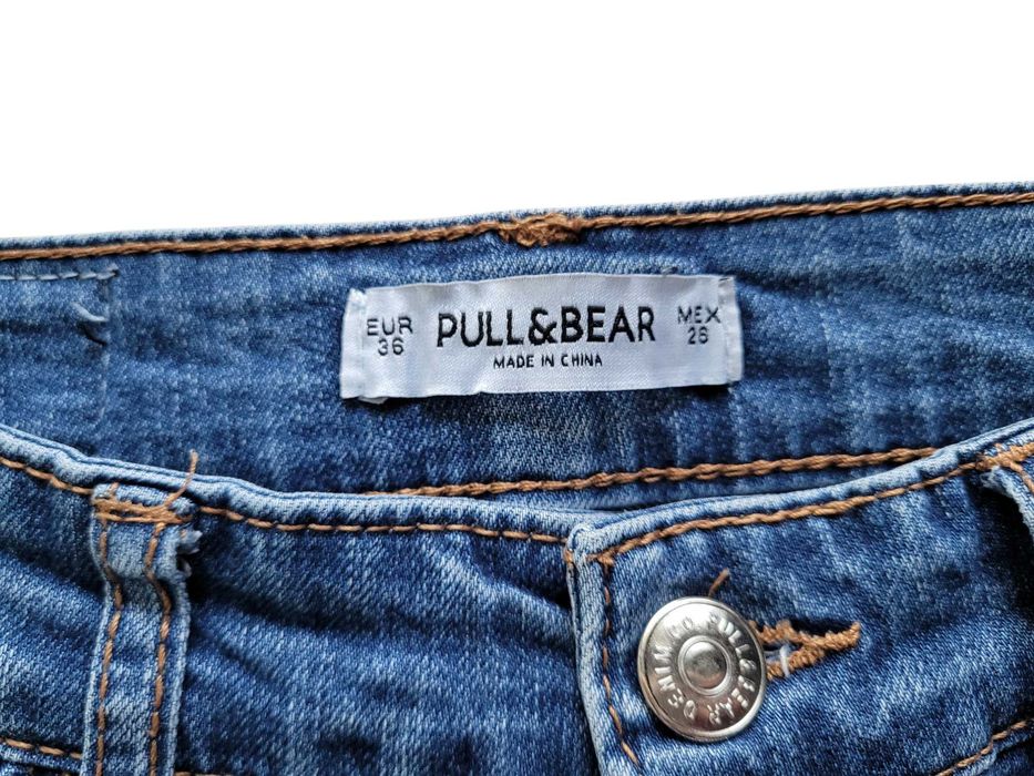 Jeansy spodnie damskie 34,XS/36,S Pull&Bear wysoki stan high waist