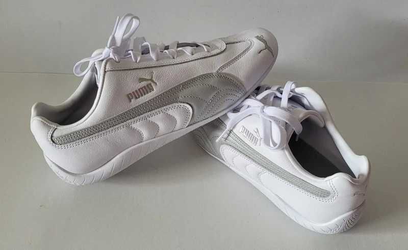 Puma SpeedCat Leather Tamanho 41 Novas Brancas e Prata