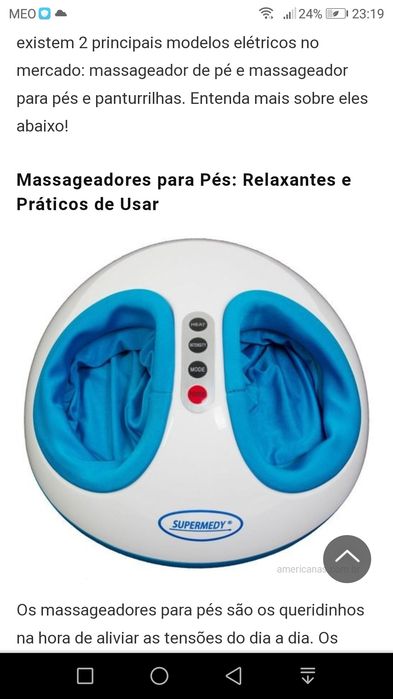 Massajador de pés supermedy NOVO