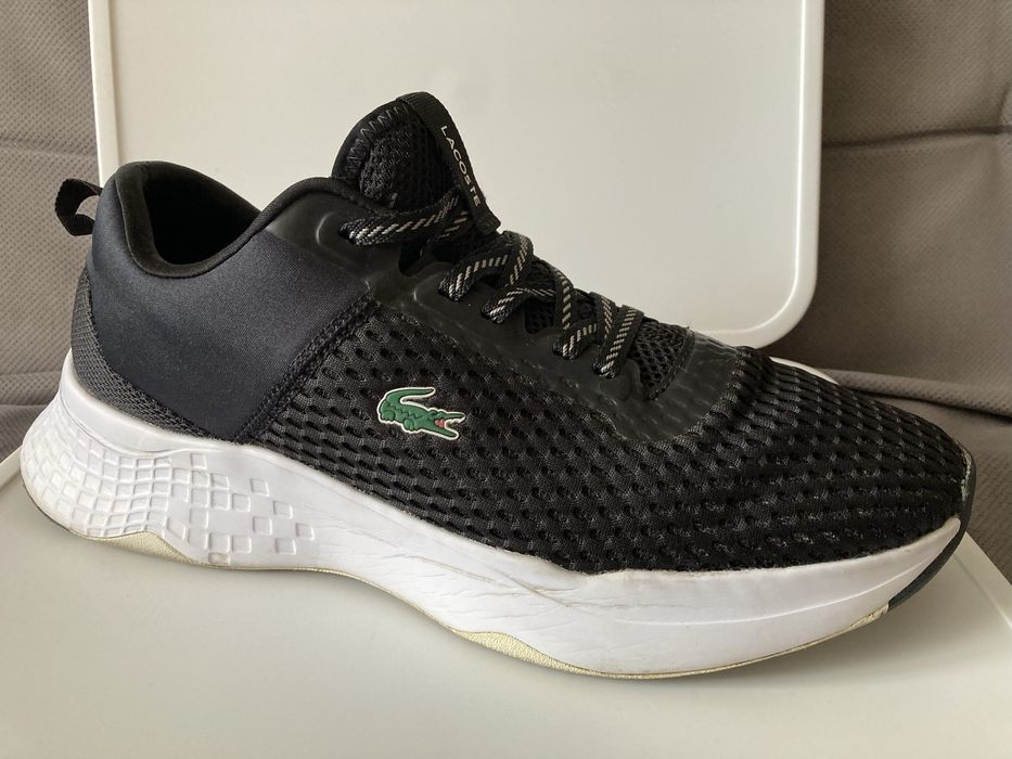 Buty * LACOSTE * Sneakers * Rozmiar 45 * Wkładka ORTHOLITE * Czarne * UŻYWANE