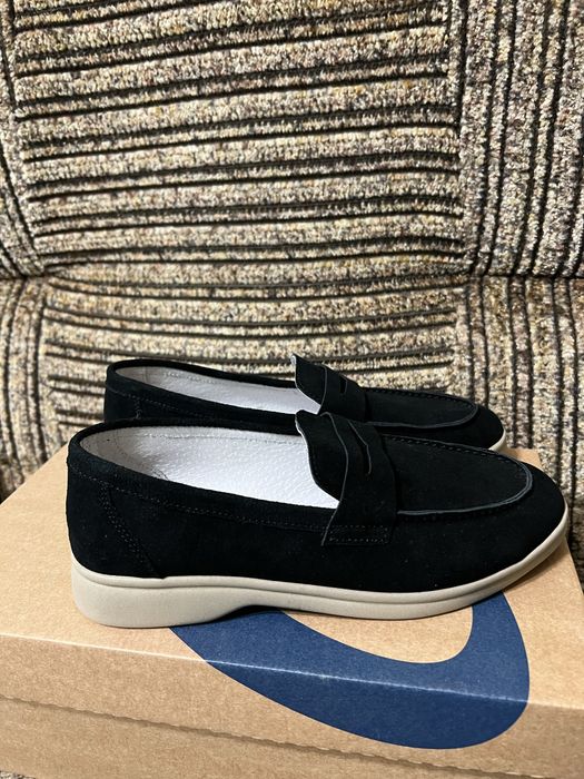 Лоферы  из натурального замша