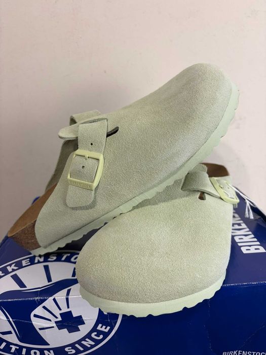Klapki/Mule Birkenstock Boston Faded Lime 1026774 - regular fit