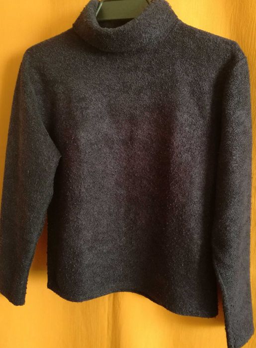 Bluzka, golf w śliwkowym kolorze.