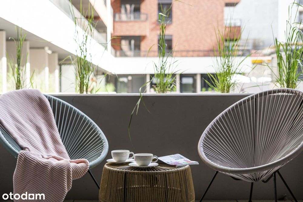 2-pokojowy apartament inwestycyjny 39 m² + 2 tarasy - Więcej