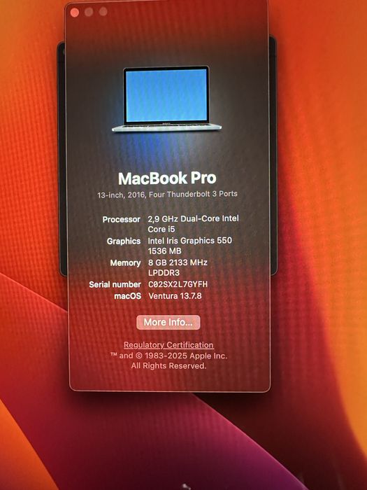 Macbook pro 13 touchbar