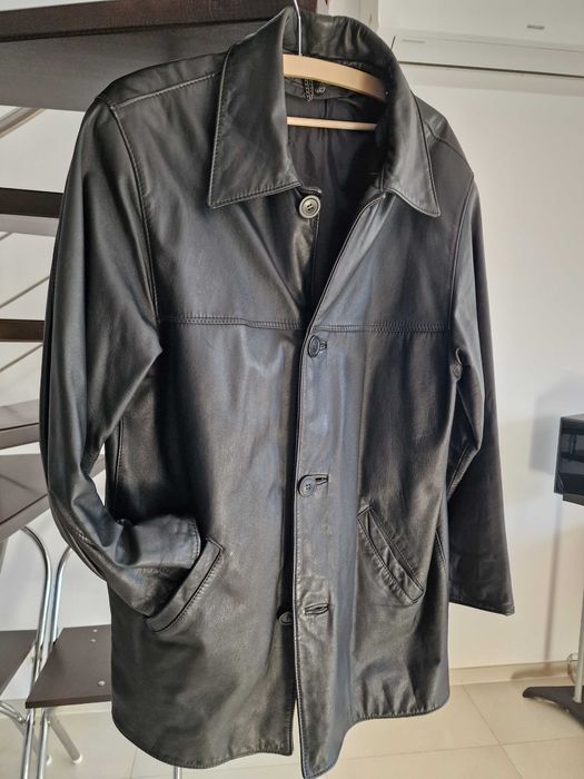 Klasyczna kurtka skóra naturalna L – stan bardzo dobry