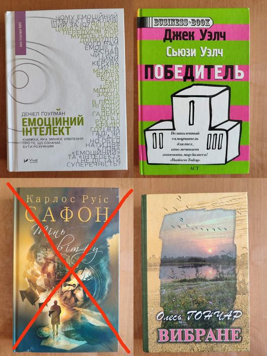 Власна бібліотека художня література та ін