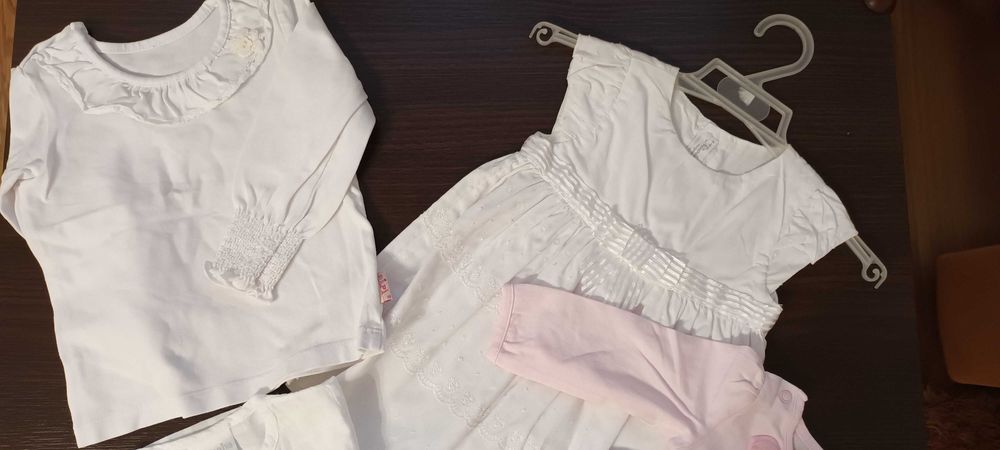 Sukienki, bluzeczki dla dziewczynki 3-6 m-cy Mayoral, H&m i inne