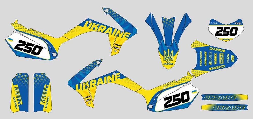 Наклейки Loncin Pruss Spark Senke KPX Hornet Dakar ProFactory 200 250