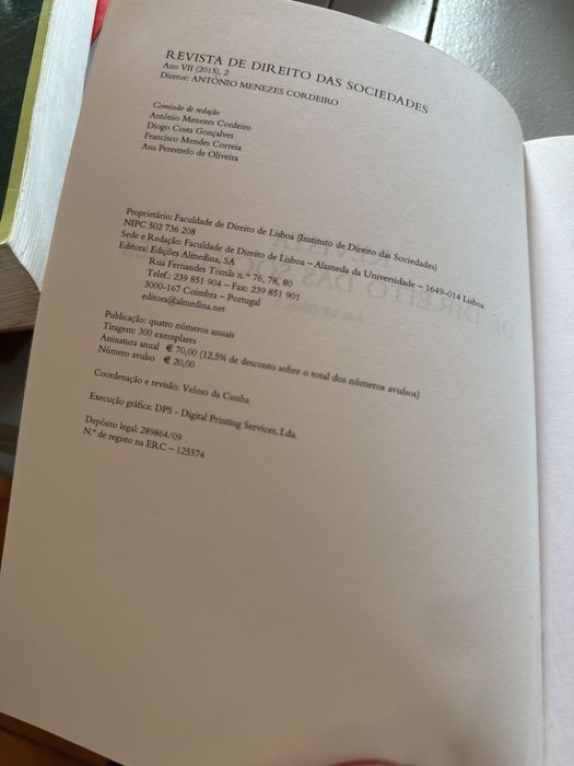 Revista direito das sociedades