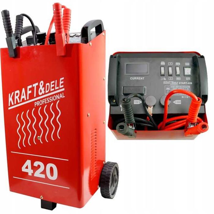 Prostownik Samochodowy Akumulatorowy Z Rozruchem 480A 12V 24V Rozruch