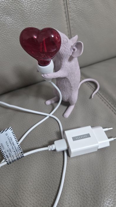 Lampa mysz z serduszkiem Seletti