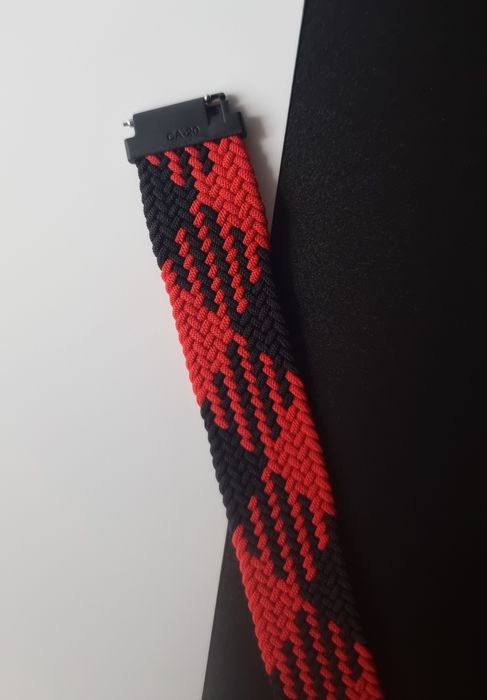 Pasek plecionego materiału 20 mm do zegarka Samsung, Huawei, Amazfit,