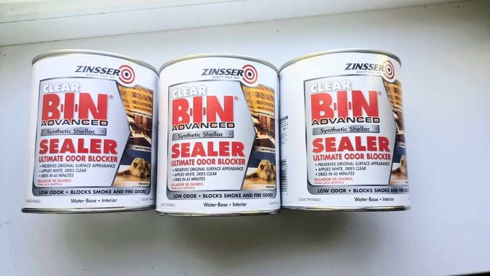 Універсальний прозорий грунт Zinsser Clear BIN Advanced Synthetic Shellac 3*946мл