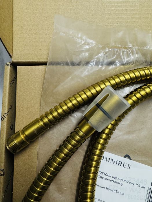 Wąż kuchenno wannowy omnires 150 cm złoty