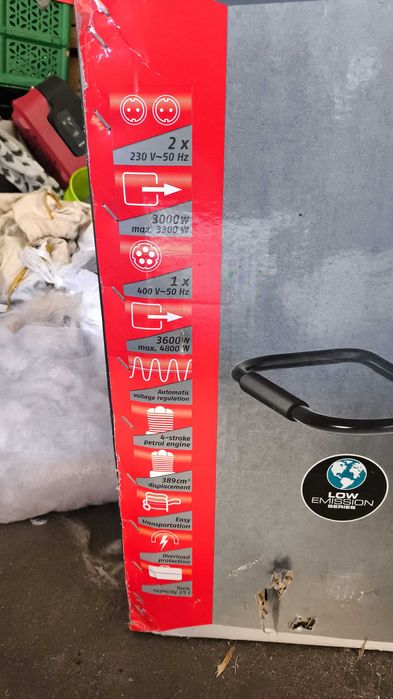 Agregat prądotwórczy 4,8 kv. 230 v  400 v nowy