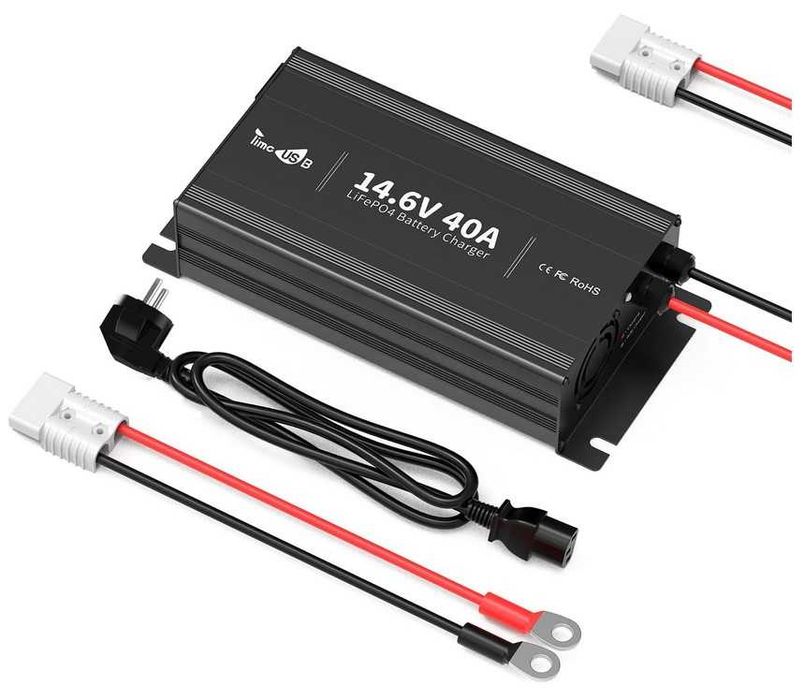 Carregador Bateria LiFepo4 12V, 24V, 36V e 48V