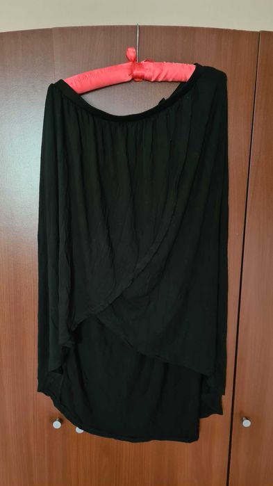 Czarna spodnica maxi