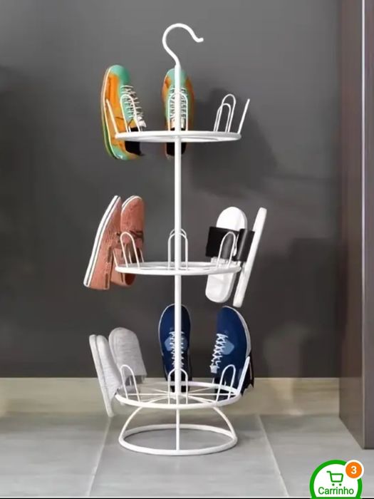 Suporte para sapatos extensível 4 a 16 pares