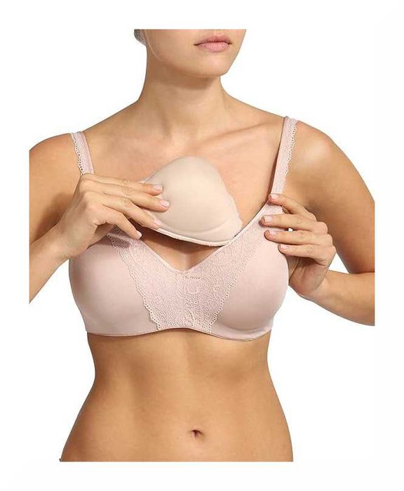 DIM Proteza Piersi Wkładka Do Biustonosza Miękka Wygodna Beżowy XL/42