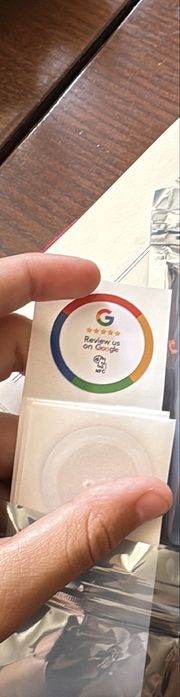 Cartão NFC personalizado para avaliações Google