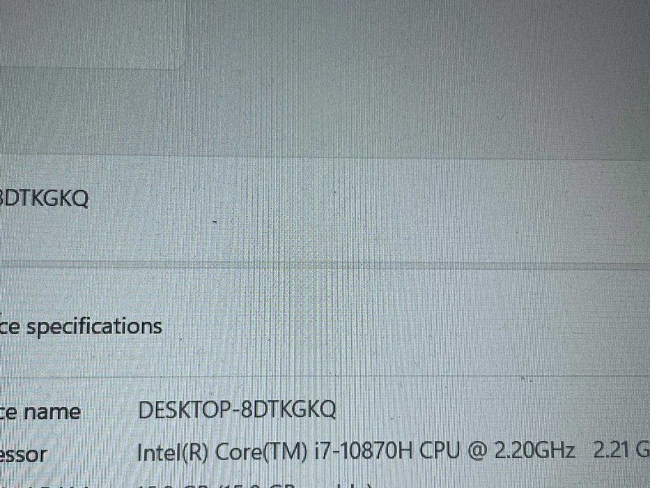 Portátil Clevo Gaming i7 16gb ram 1tb ssd GTX 1650 TI