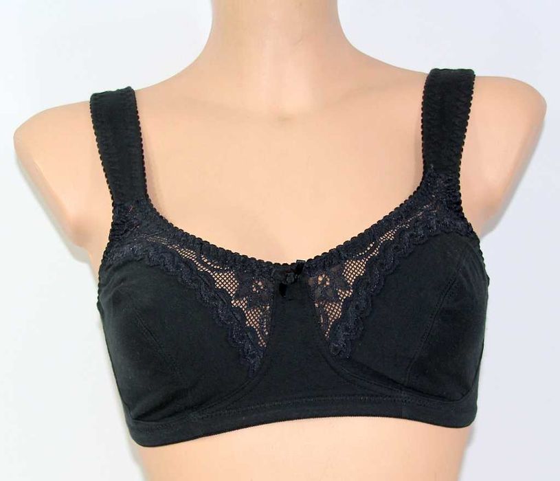 Biustonosz czarny Bawełan Rozmiar 75 D