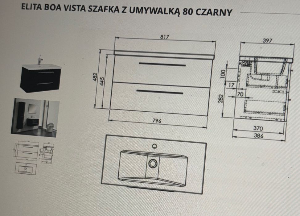 Komplet Boa Vista łazienka