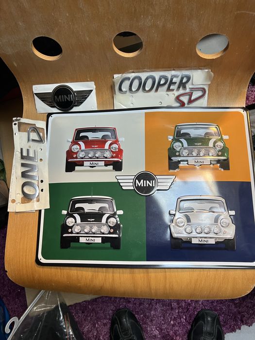 Chapa decorativa carro Mini