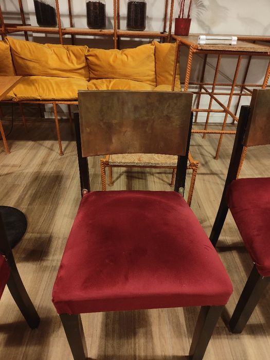 Conjunto 4 cadeiras com cobre