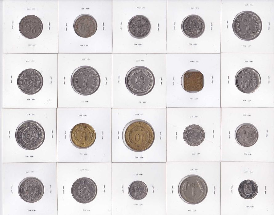 20 moedas América do Sul