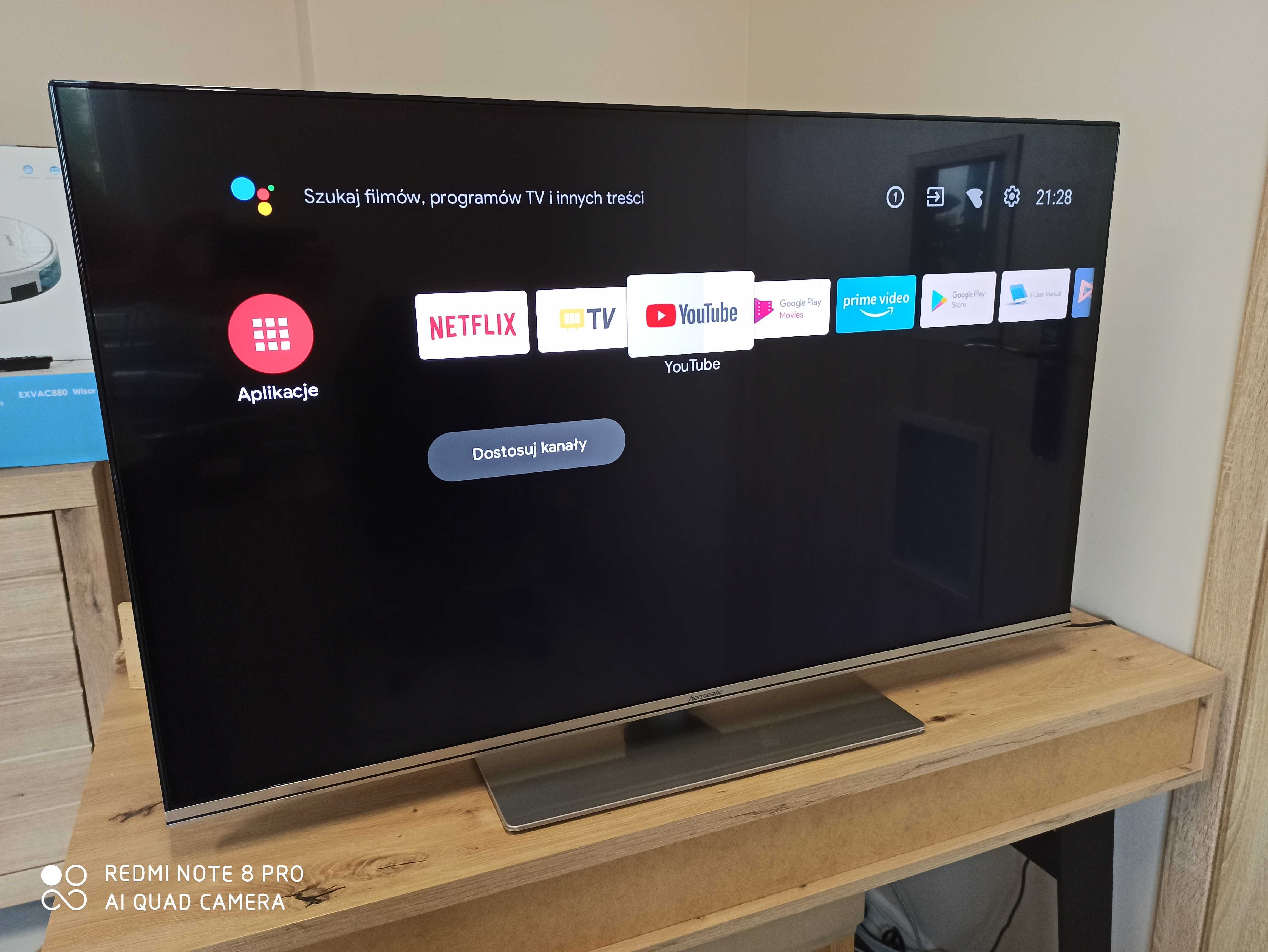 OKAZJA! Telewizor Android QLED WIFI Milejów • NETFLIX DVB-T2 4K 43\